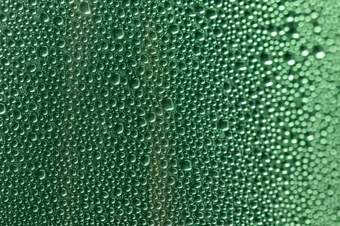 Drops macro glass texture surface. Drops create bubble pattern background. Dr Stock Photos