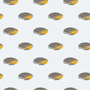 Drops of mercury. Seamless pattern with drops of mercury Stock Illustration