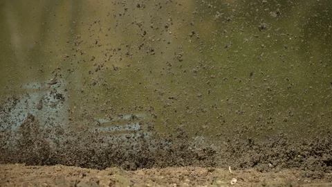 Drops of mud blowing Stock-Footage 86457821