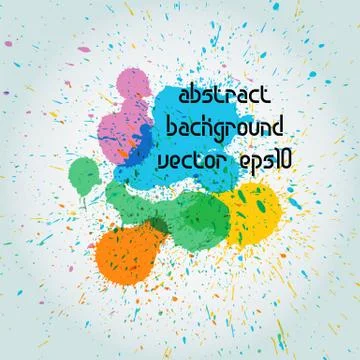 Drops of paint, vector illustration Stock Illustration