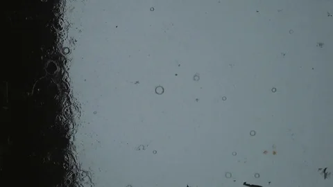 Drops of rain fall on the glass. spray tropical rain Stock Footage 102375824
