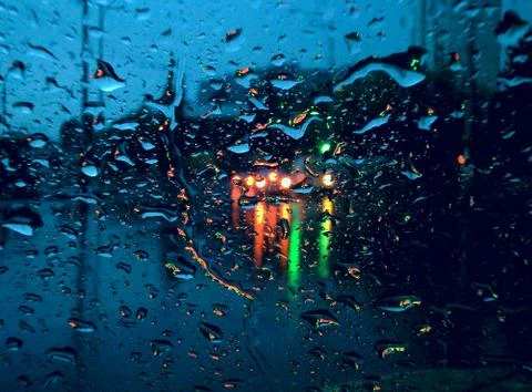 Drops of rain Stock Photos