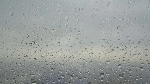 Drops of rain on the window. background Video stock 94006393