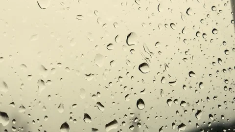 Drops of rain on the window Stock Footage 81664892