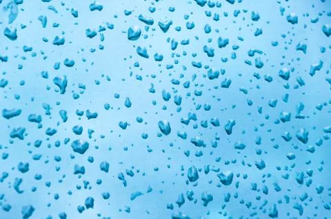 Drops of rain on the window Stock Photos