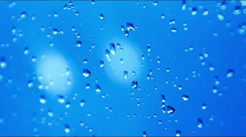 Drops of rain on window. Time lapse. Video stock 45722636