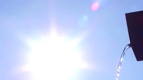 Drops in the rays of the spring sun Stock Footage