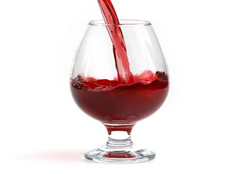 Drops of red wine Stock Photos