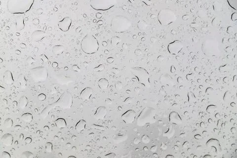 Drops reflected in the transparent window 스톡 사진