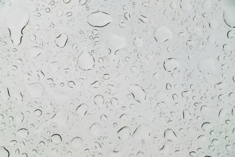 Drops reflected in the transparent window 스톡 사진
