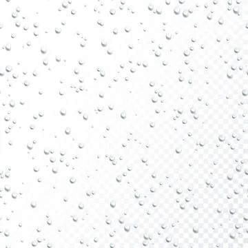 Drops seamless pattern. Water drops on  transparent background. Rain drops. R Stock Illustration