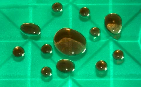 Drops of a sugar syrup Stock Photos