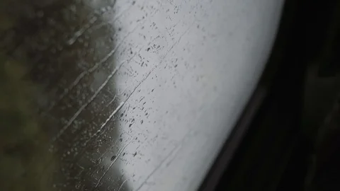 Drops on the train window Video stock 81791365