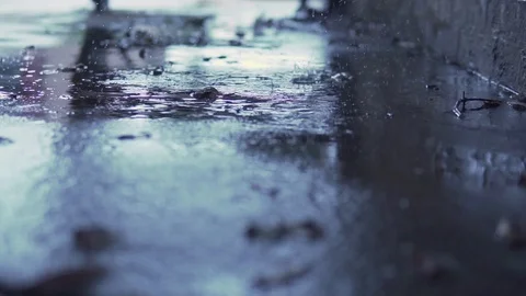 Drops underneath stairs SLOMO Video stock 93963382