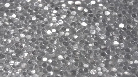 Drops of water. Abstract background. Silver base. 스톡 동영상 141548484