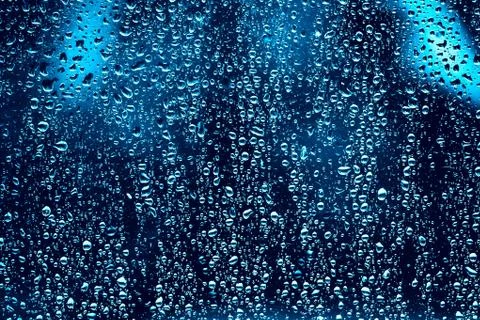 Drops water blue texture Stock Photos