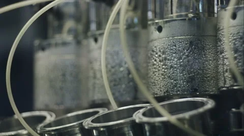 Drops of water on the cooler Stock Footage 57247108