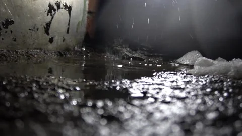 Drops of water drip Video stock 154427828
