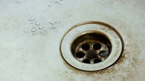 Drops of water drip into the sink Stock Footage 78911921