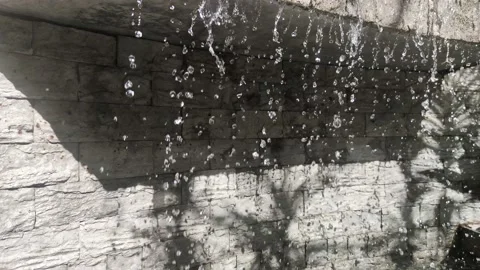 Drops of water fall down. Stock Footage 162163373