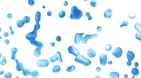 Drops water falling down Stock Footage 68637523