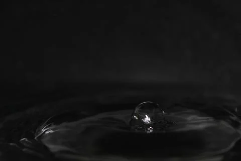 Drops of water in the light of darkness Photos