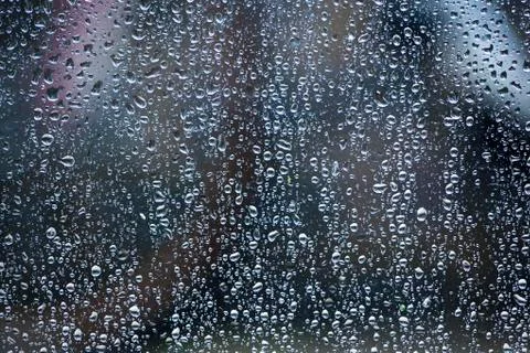 Drops of water on pane Stock Photos