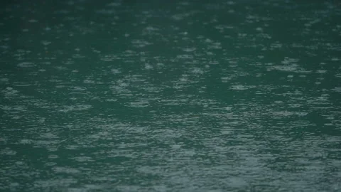 Drops on water, rain Stock Footage 190664046