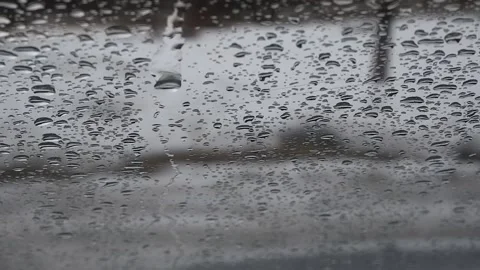 Drops of water run down the glass Stock Footage 186791347