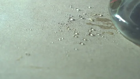 Drops of water in the smoke on the table Stock Footage 102522545