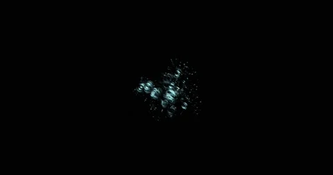 Drops of water splashes fly and fall, motion graphics of rain bubbles on a black Stock Footage 201231740