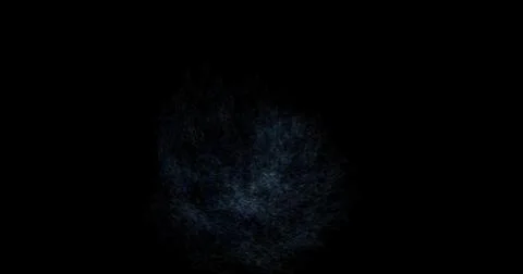 Drops of water splashes fly and fall, motion graphics of rain bubbles on a black Illustrazione stock