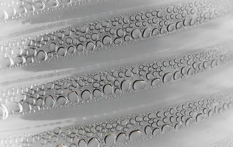 Drops of water white color Stock Photos