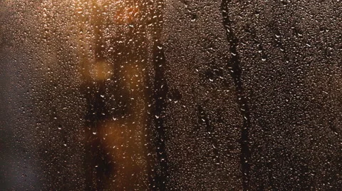 Drops of water on the window Video stock 62727156