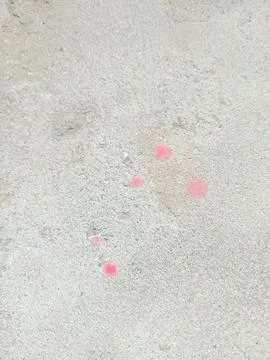 Drops of wax on the floor Stock Photos