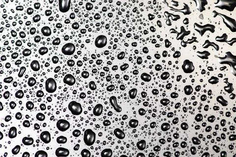 Drops wet surface texture background. Drops build bubble pattern with moistur Stock Photos