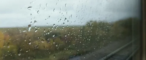 Drops on the window Stock Footage 129522050
