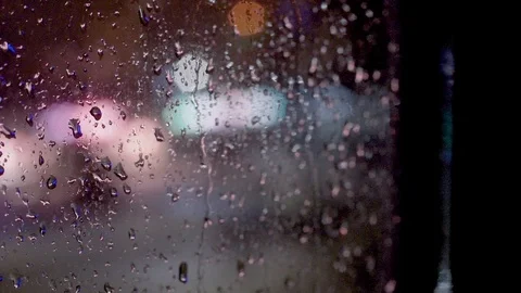 Drops on window glass Stock Footage 101483125