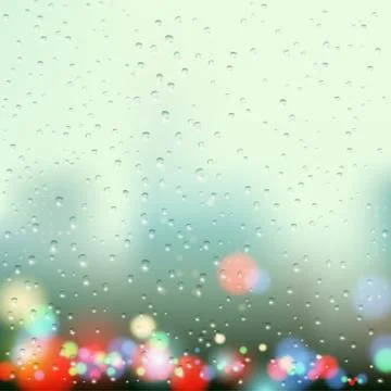 Drops on the window Stock-Illustration