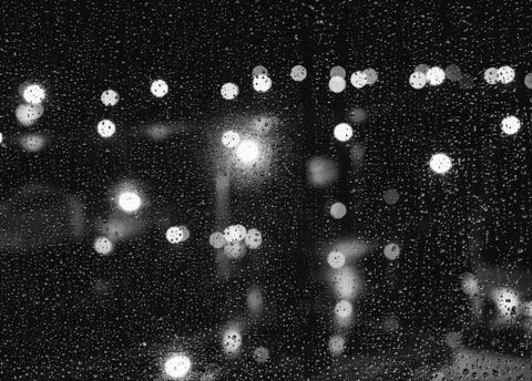 Drops On Window Stock Photos