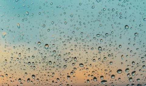 Drops On The Window Stock Photos