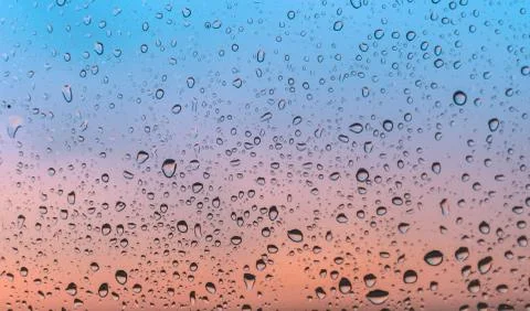Drops On The Window Stock Photos