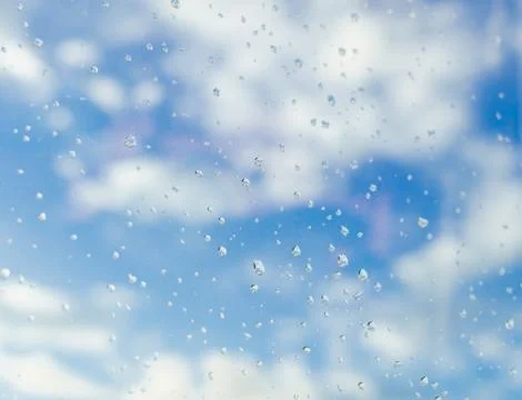 Drops On The Window Stock Photos