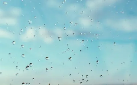 Drops On The Window Stock Photos