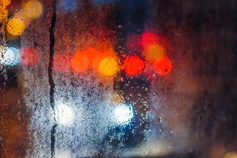 Drops on window Stock Photos