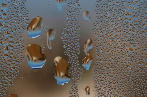 Drops in the window Stock-Fotos