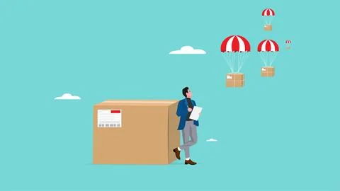 Dropshipping delivery checking, open e-commerce website store and let suppl.. Stock Illustration