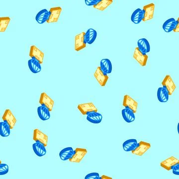 Dropshipping isometric icon seamless pattern Stock Illustration