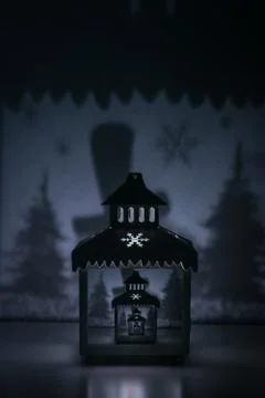 Drosde effect of christmas lantern Stock Photos
