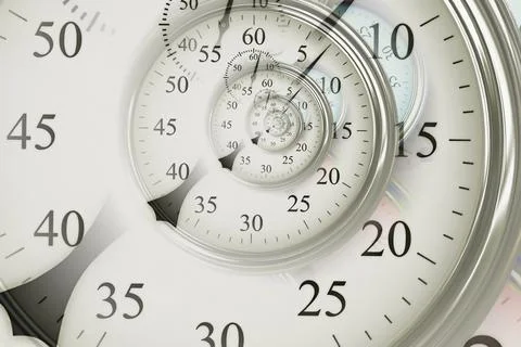 Droste effect background. Abstract design for concepts related to time, deadline 스톡 일러스트